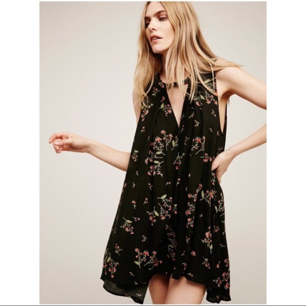 Free people sleeveless tree swing dress